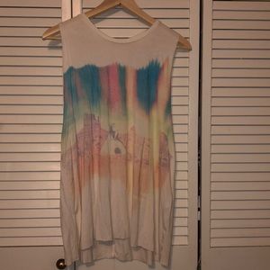 Soft, printed, tank top